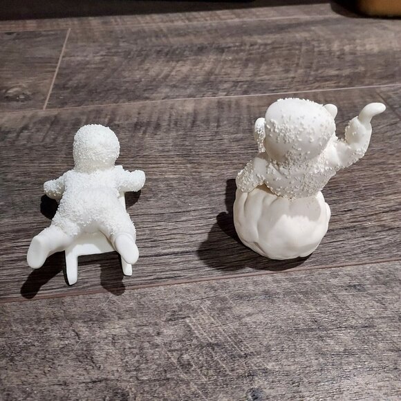 Snowbabies “Don't Fall Off & Hold On Tight" Dept 56 #7956 & #79685 2 Retired - Picture 10 of 13